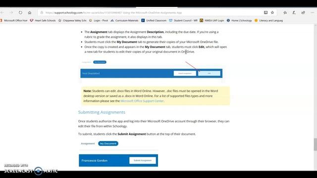 Accessing One Drive Assignments in Schoology смотреть онлайн