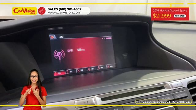 2014 Honda Accord Sedan Sport MEDIA SCREEN BACK-UP CAMERA FWD CVT | #Carvision смотреть онлайн