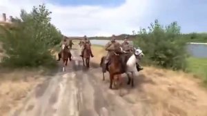 Поход в станицу Раздорскую с Элисты 470 километров .В память о 110 калмыцкой кавалерийской дивизии