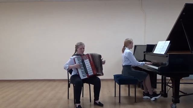 Дашкова Полина, Ярославцева Елизавета, Обр. В. Тихонова "Карело-финская полька" смотреть онлайн