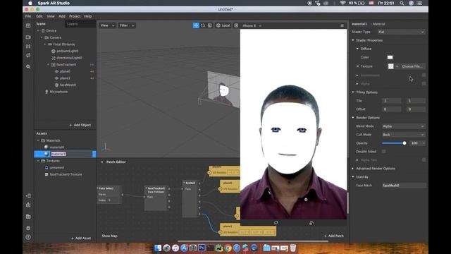 Как сделать маску которая отслеживает зрачки и меняет их цвет / SPARK AR зрачки / INSTAGRAM фильтры смотреть онлайн