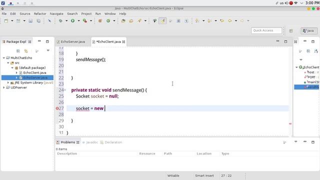 80 JAVA Networking Socket server with Thread смотреть онлайн
