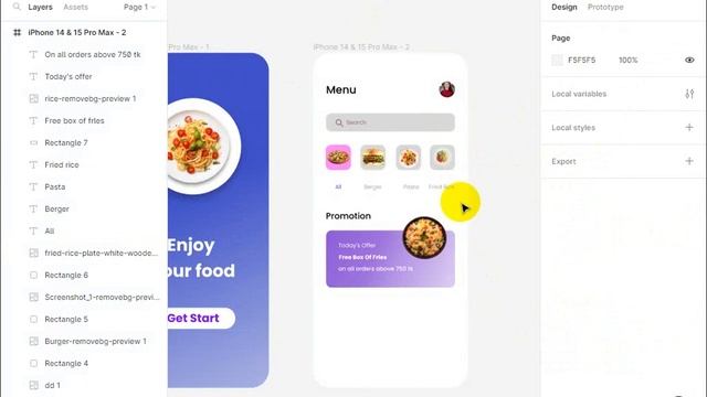 Figma Tutorial for Beginners | Food Ordering Mobile App Design |মোবাইল অ্যাপ ডিজাইন | পর্ব 2 смотреть онлайн