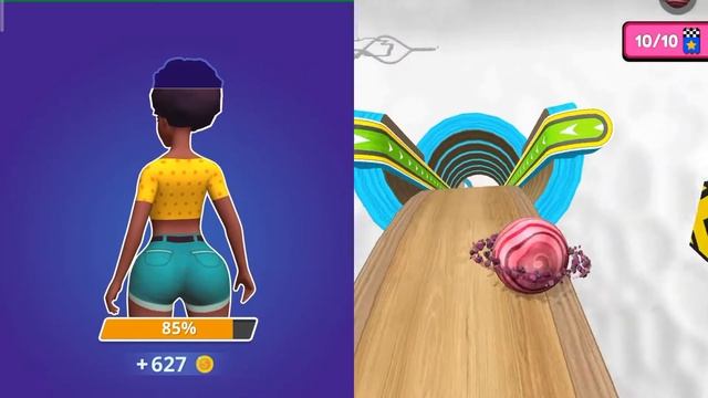 Twerk Race 3D/ Going Balls All Level Gameplay Android,iOS NEW APK UPDATE смотреть онлайн