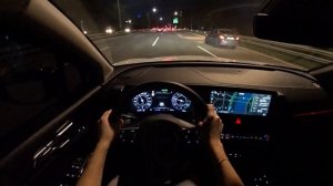 2023 기아 스포티지 LPG POV 야간 주행, Kia Sportage LPi POV Night Drive