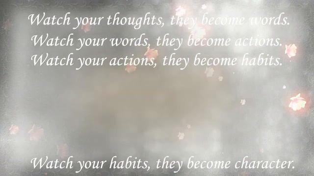 Watch Your Thoughts