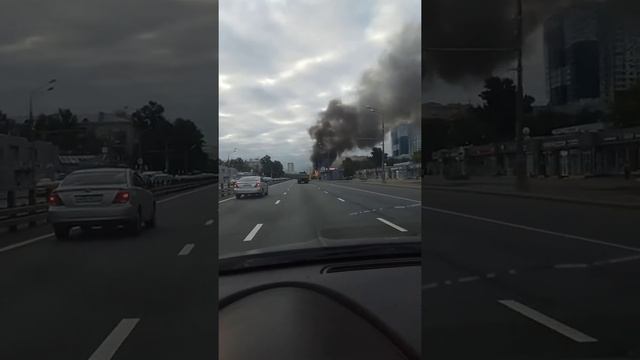 Пожар у метро рязанский проспект