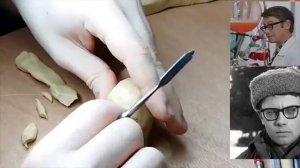 Лепка головы из пластилина. Лицо нашего актёра. Лепка из пластилина. Как лепить голову. Часть 1.