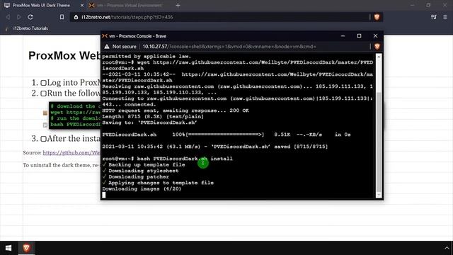 ProxMox Web UI Dark Theme смотреть онлайн