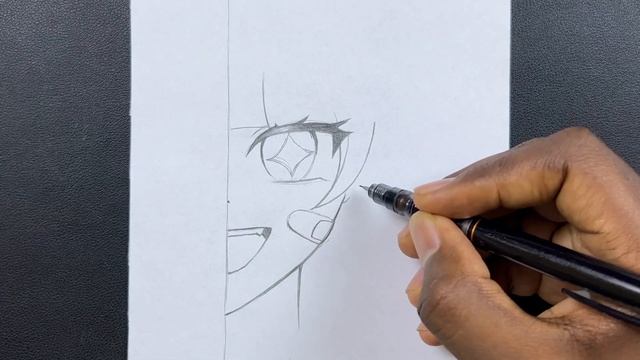 Easy anime drawing | how to draw cute anime girl half face step-by-step смотреть онлайн