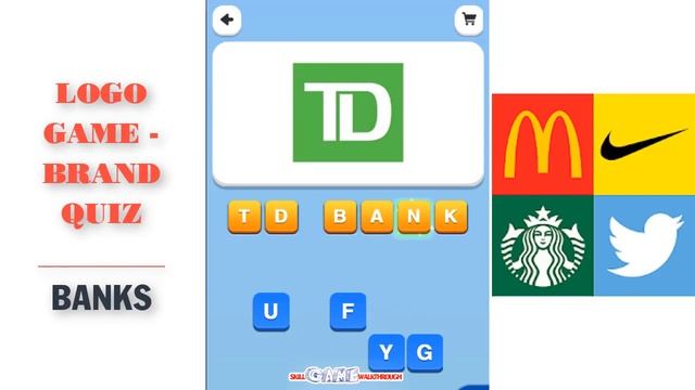 Logo Game - Brand Quiz | Extra | Banks - Walkthrough | SkillGameWalkthrough смотреть онлайн