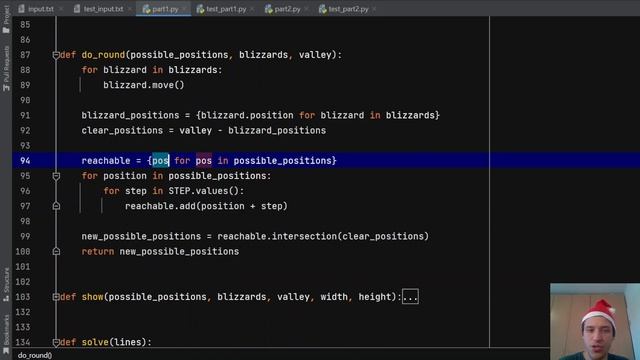 Advent of Code 2022, Day 24, Python Solution смотреть онлайн