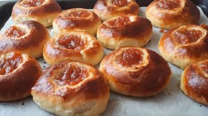 Сладкие булочки. Булочки с повидлом. Как приготовить булочки? Булочки из дрожжевого теста в духовке.