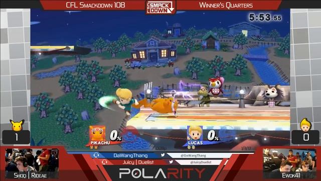 CFL Smackdown 108 WiiU - SHOQ Rideae (Pikachu) vs Ewok41 (Lucas) - Winners Quarters смотреть онлайн