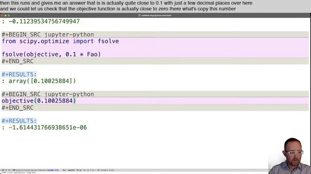 pycse - Replacing fsolve with root for solving nonlinear algebraic equations смотреть онлайн