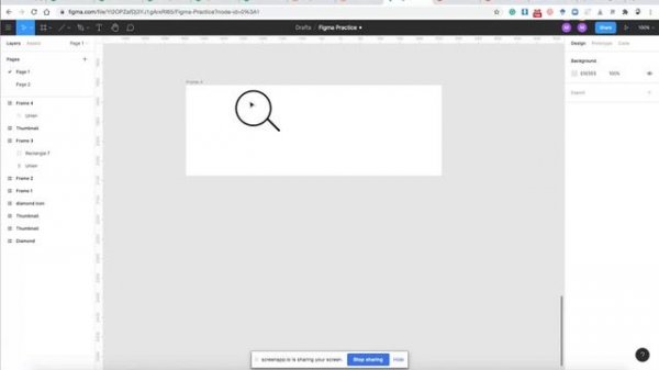 How to make Search icon in figma