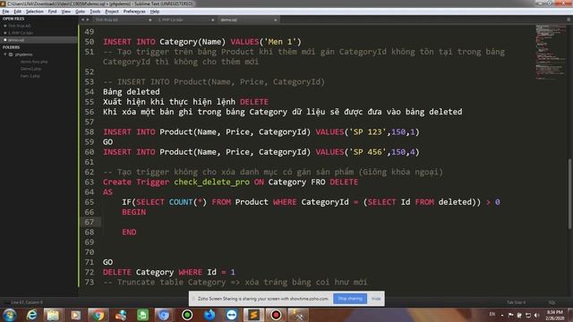 SQL 2014 - Bài 21 Trigger với lệnh DELETE смотреть онлайн