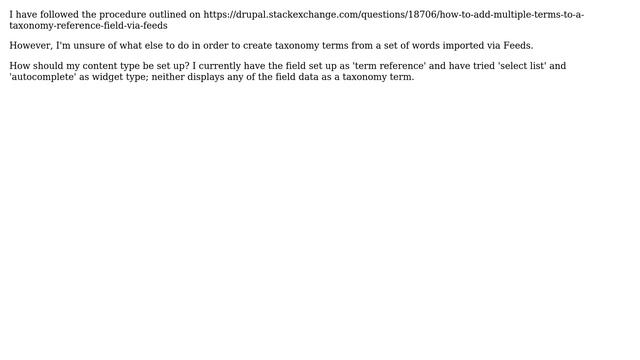 Drupal: How do I create taxonomy terms from an exploded list? смотреть онлайн