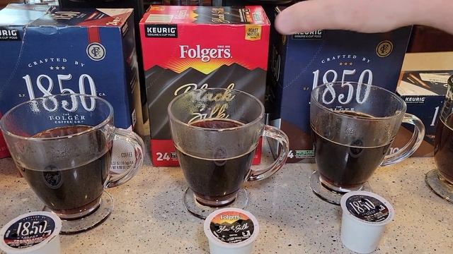 Folgers 1850 Coffee Keurig K-Cup Taste Test Classic Pioneer Blend Black Silk Trailblazer Black Gold смотреть онлайн