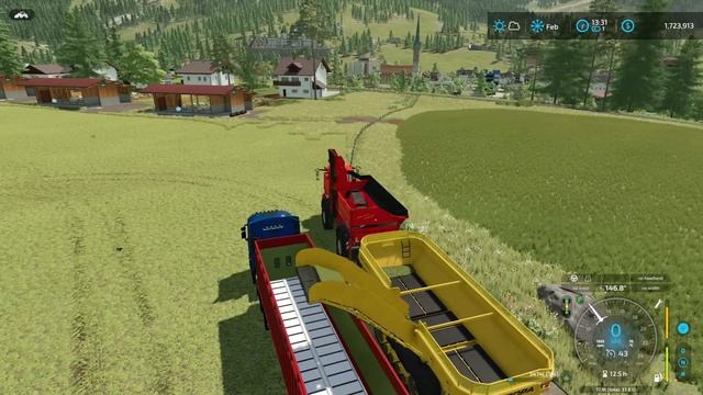 Alpine Meadow Grass Silage Harvesting | Erlengrat Farm | Farming simulator 22 | Timelapse #160 смотреть онлайн