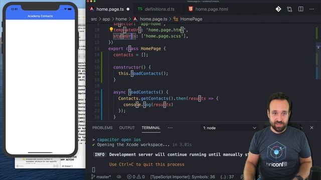 Ionic Device Contact List with Capacitor смотреть онлайн
