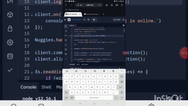Make a buttons role bot discord!! смотреть онлайн