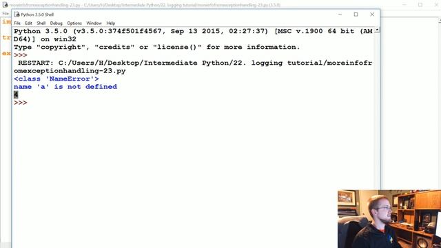 Error Handling - Intermediate Python Programming p.23 смотреть онлайн