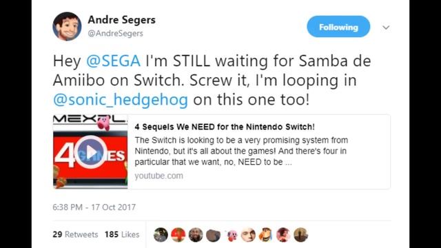There's Hope for Samba de Amigo on Nintendo Switch! Creator "Really Wants" It to Happen смотреть онлайн