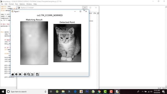 Detection Object with Template Matching on OpenCV Python смотреть онлайн
