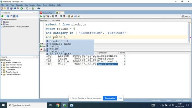 Filtering Data and Operators in Oracle SQL смотреть онлайн