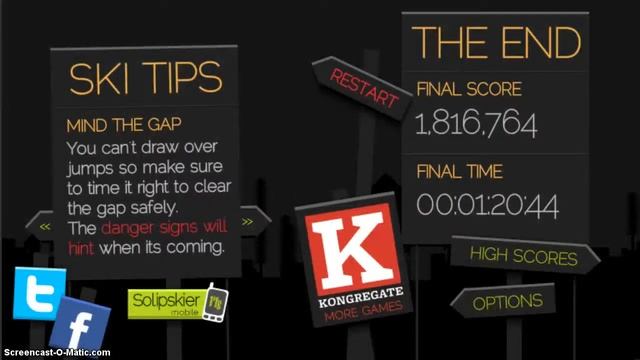 Solipskier - Browser Gameplay смотреть онлайн