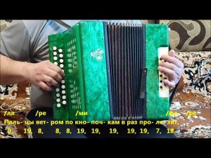 От чего так в России берёзы шумят... (Березы,  гр.Любэ).  Разбор на гармони.