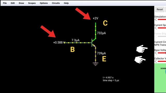 How Does It Work NPN Transistor Simulation|مبدأ عمل الترانزستور|#transistor #npn #electronic