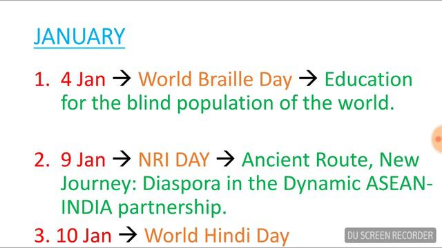INTERNATIONAL DAYS AND THEIR THEMES смотреть онлайн
