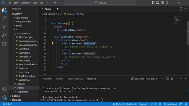 ReactJS + Bootstrap: Bootstrap Grid system in ReactJS смотреть онлайн