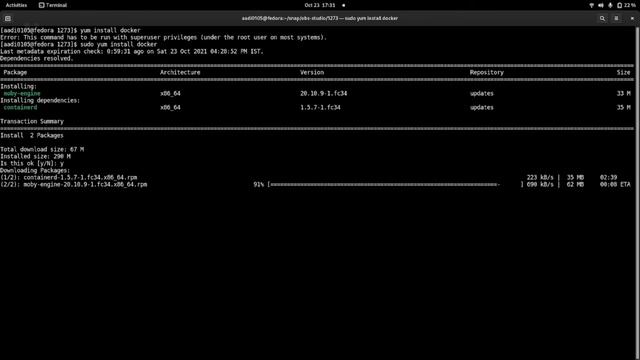 | How to install docker in fedora How to download docker in fedora How to launch O.S. using docker смотреть онлайн