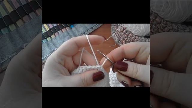 Как в круговом вязании крючком сделать незаметный шов смотреть онлайн
