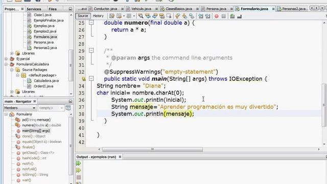 Obtener un caracter con el método charAt en Java смотреть онлайн