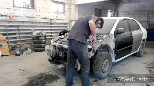 Тойота королла кузовной ремонт и покраска. Toyota Corolla. Body repair смотреть онлайн