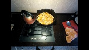 "ЖАРКОЕ по домашнему" - в казане , на плите/5 шагов готовки.