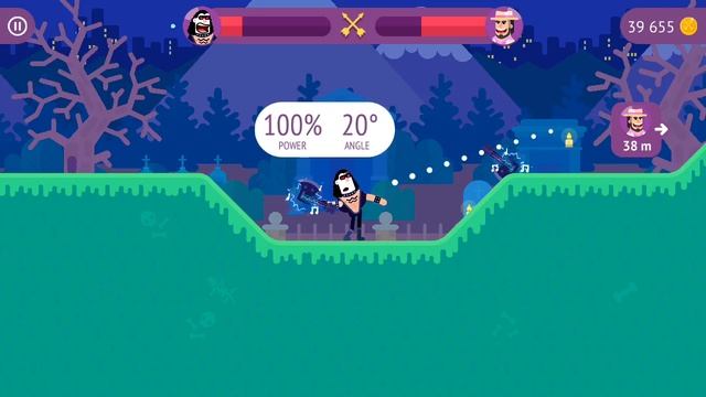 Bowmasters #36 Игра про ДУЭЛЬ ГЕРОЕВ игра не для детей на андроид Боумастер смотреть онлайн