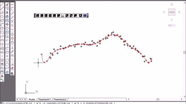 How to Curve fitting using polynomial regression in AutoCAD. Polyline smoothing. InnerSoft CAD смотреть онлайн