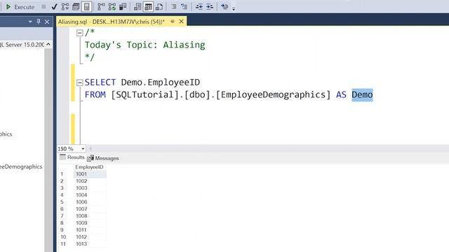Intermediate SQL Tutorial | Aliasing смотреть онлайн