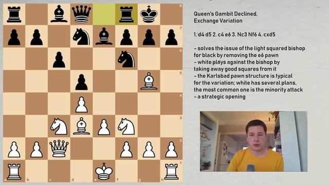 Exchange Variation of the Queen’s Gambit Declined смотреть онлайн