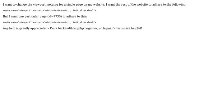 Wordpress: Applying metatag to single page смотреть онлайн