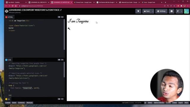 How to Import and use Google Fonts and Google's Material Icons смотреть онлайн