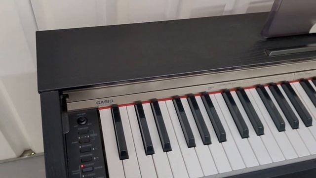 Casio Privia PX-730 digital piano and stool in satin black finish stock number 23133 смотреть онлайн