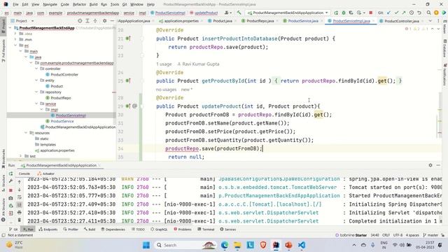 Full Stack Web App | React | Spring Boot |Developing Update Product API in Backend | L19 смотреть онлайн