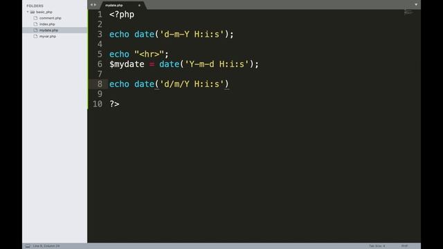 สอน php : แสดงวันที่ เวลา และการจัดฟอร์แมตด้วย strtotime (สอนทำเว็บฟรี) смотреть онлайн