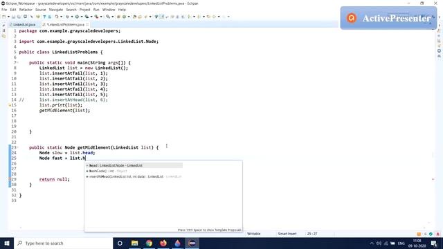 LinkedList : How to Find Middle Element in Linked List? | Java | Interview Questions | DS | Algo смотреть онлайн